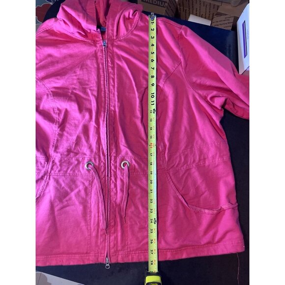 Westbound Woman Pink Full Zip Hooded Jacket Sz 2X - Picture 7 of 8